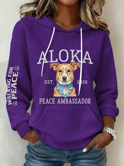 Women's Walk For Peace Art Print Hoodie