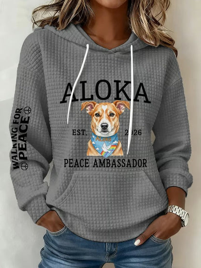 Women's Walk For Peace Art Print Hoodie
