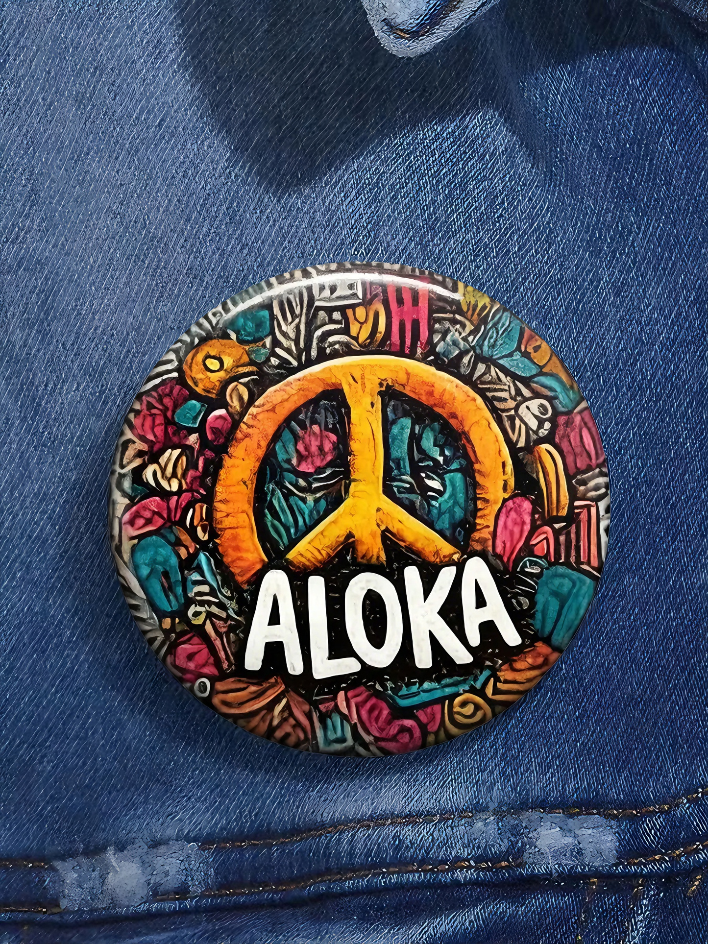 Walk For Peace Print Pins