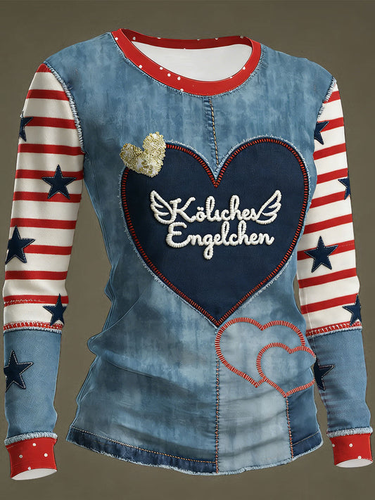 Women's Karneval Art Printed Tops