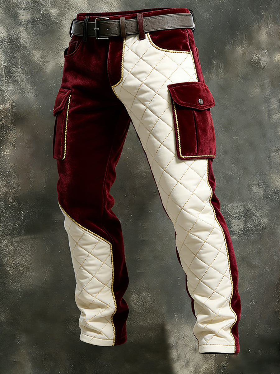 Men's Retro Business Style Casual Work Trousers