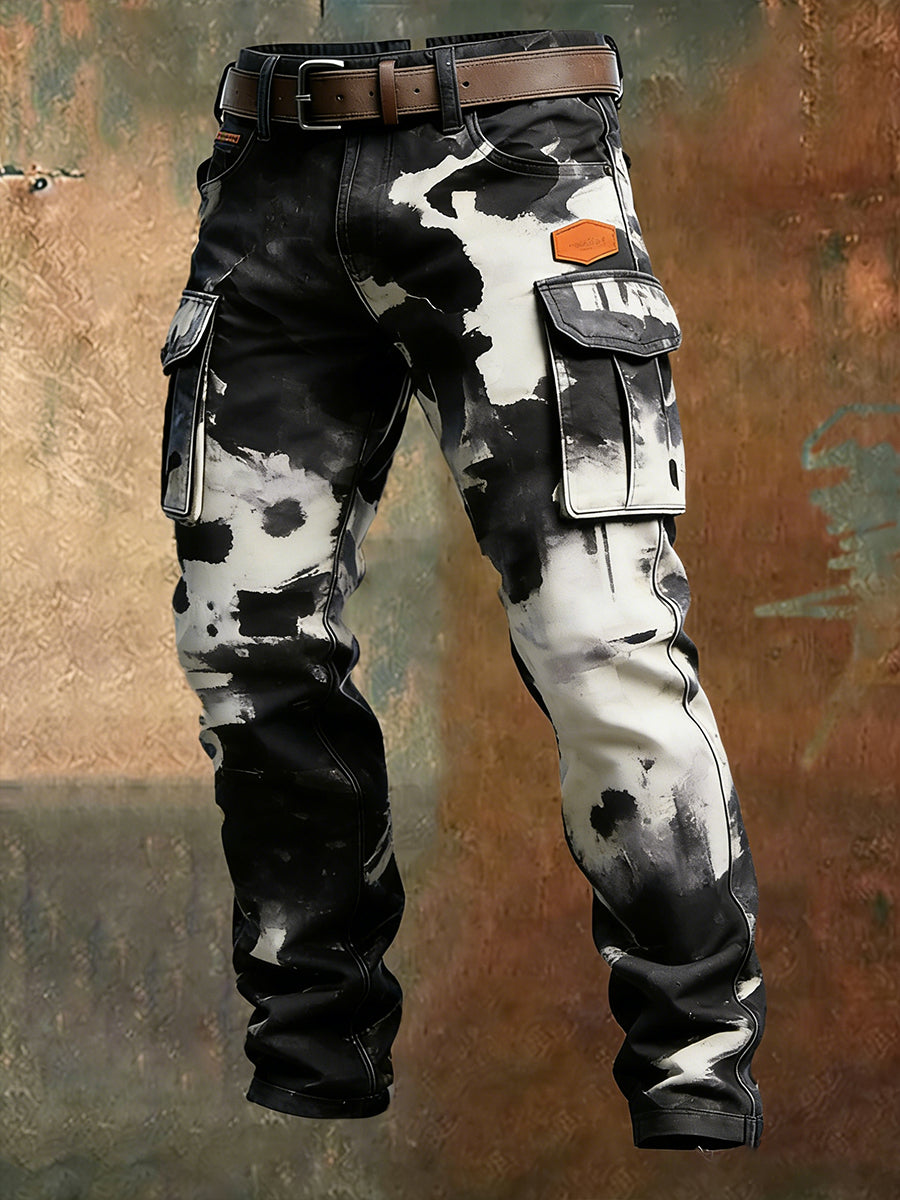 Men's Retro Business Style Casual Work Trousers
