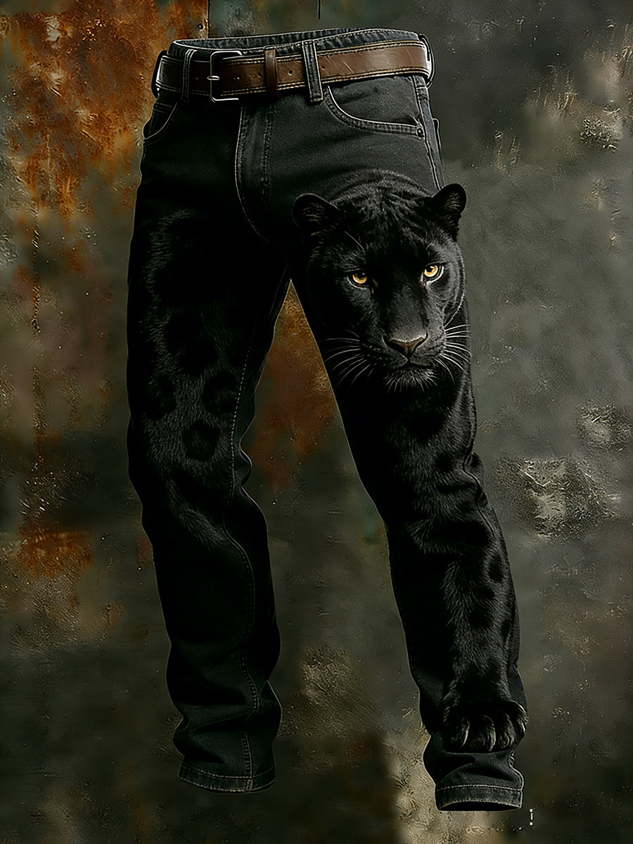 Men's Retro Business Style Casual Work Trousers