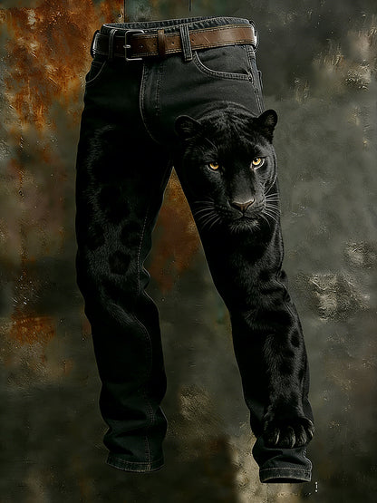 Men's Retro Business Style Casual Work Trousers