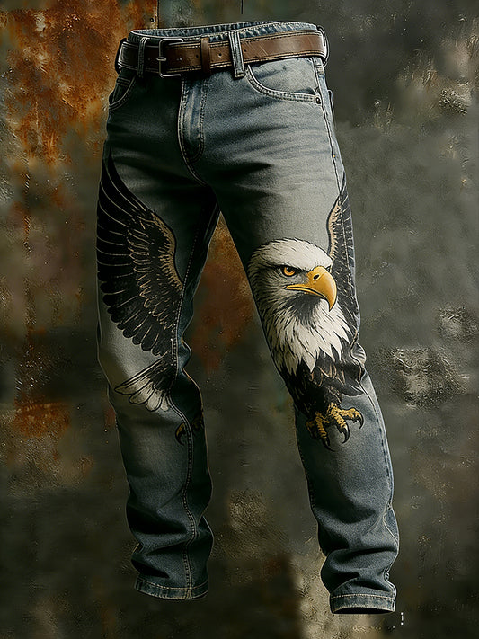 Men's Retro Business Style Casual Work Trousers