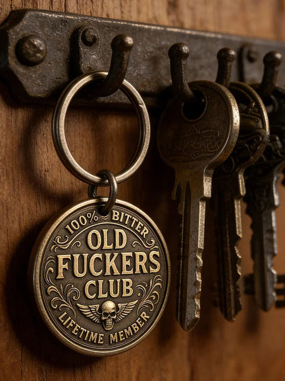 Old Fuckers Club Keychain