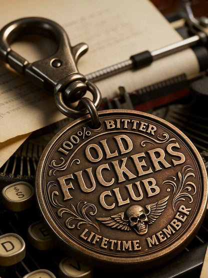 Old Fuckers Club Keychain