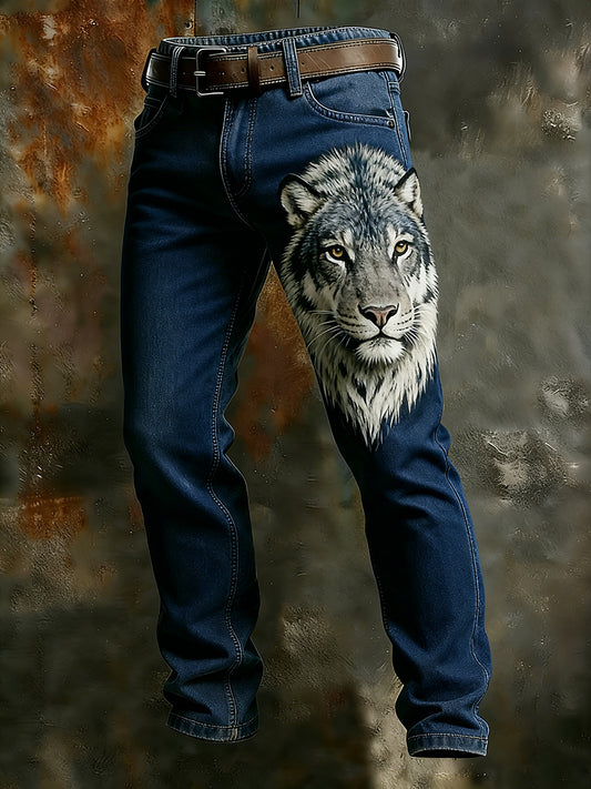 Men's Retro Business Style Casual Work Trousers