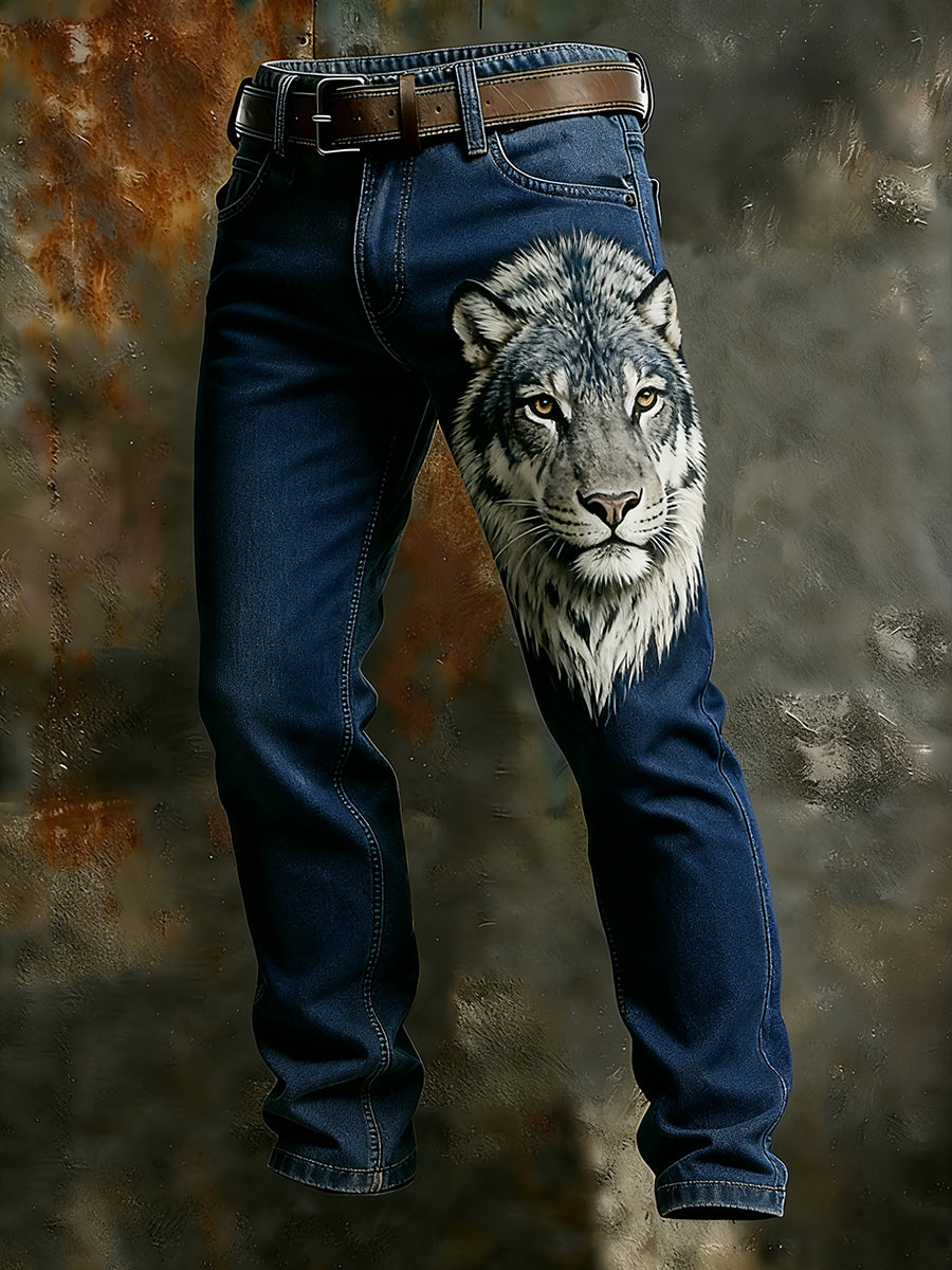 Men's Retro Business Style Casual Work Trousers