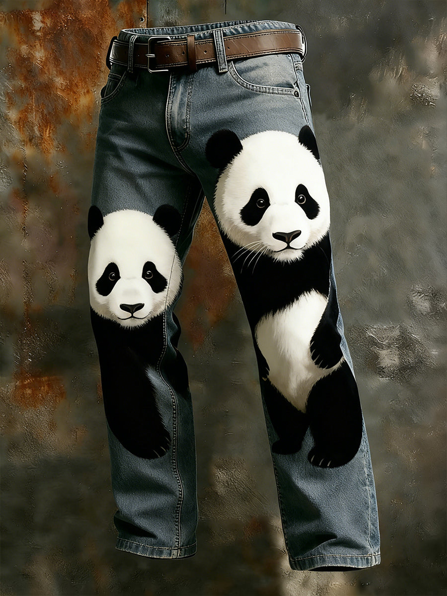 Men's Retro Business Style Casual Work Trousers