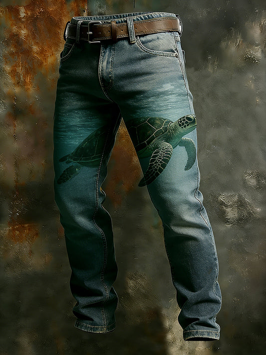 Men's Retro Business Style Casual Work Trousers