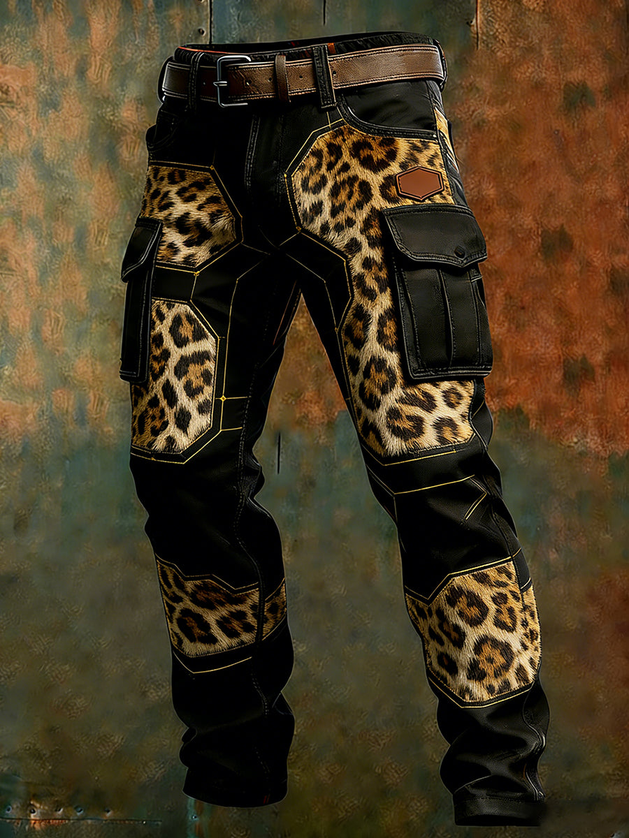 Men's Retro Business Style Casual Work Trousers