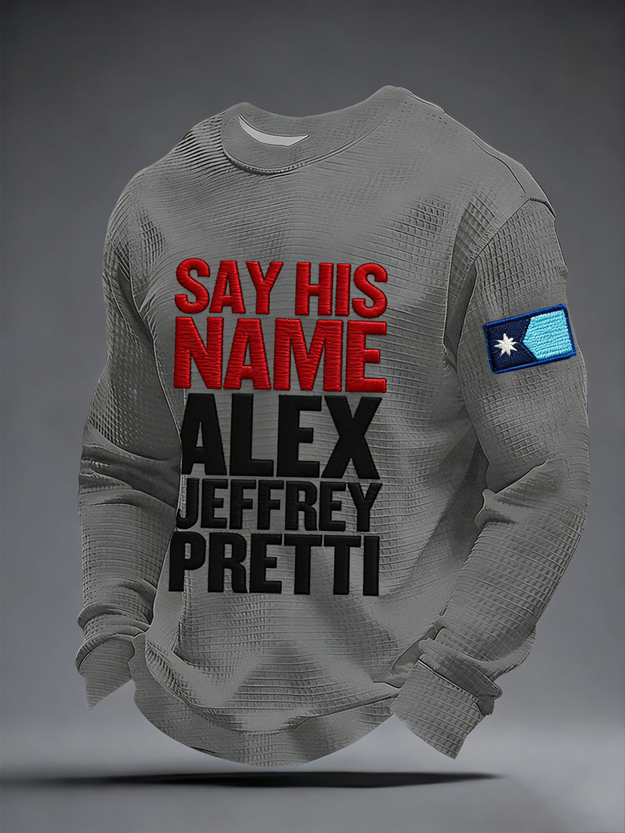 Men's Minneapolis Resist Waffle Long Sleeve Sweatshirt