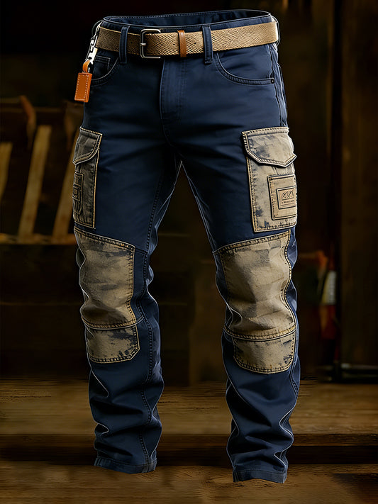 Men's Retro Business Style Casual Work Trousers