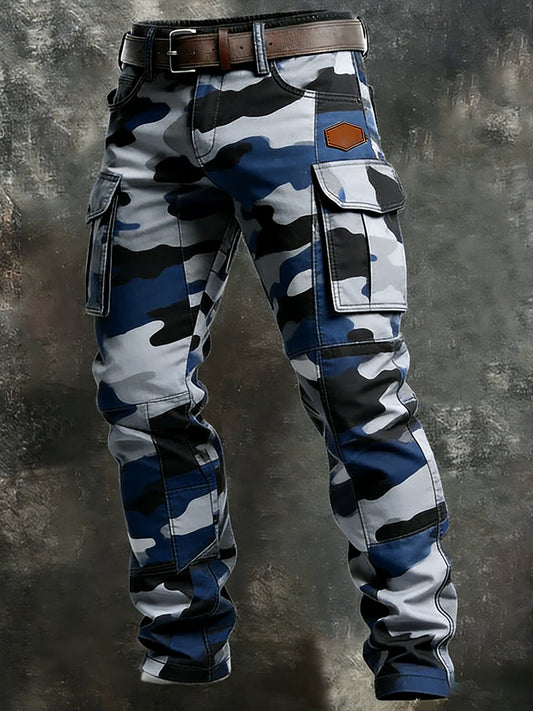 Men's Retro Business Style Casual Work Trousers