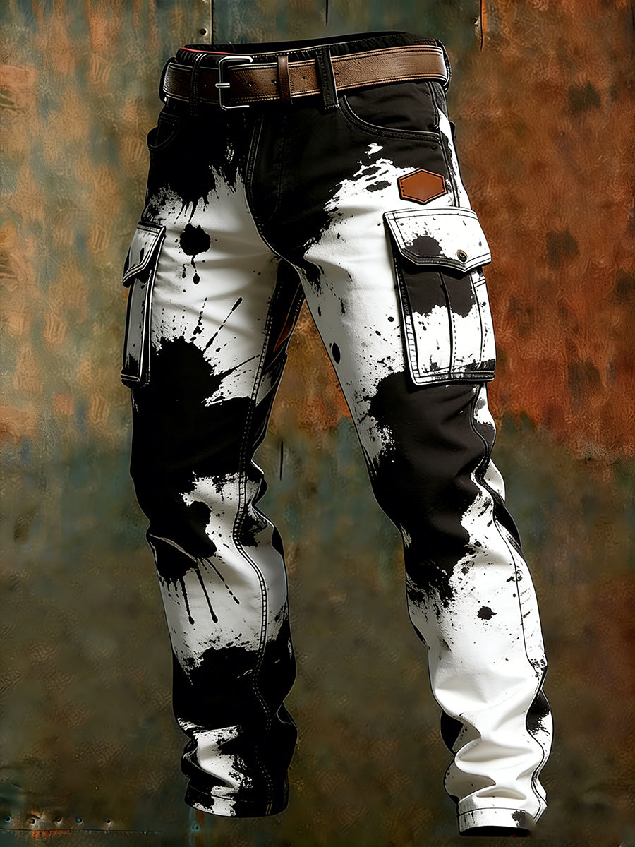 Men's Retro Business Style Casual Work Trousers