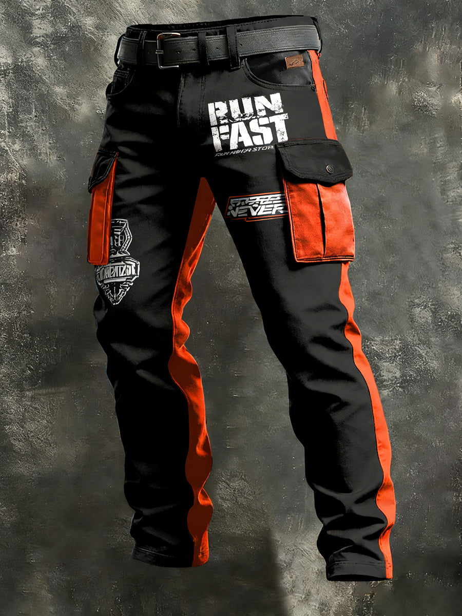 Men's Retro Business Style Casual Work Trousers