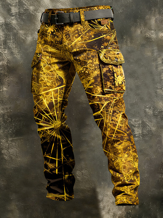 Men's Retro Business Style Casual Work Trousers