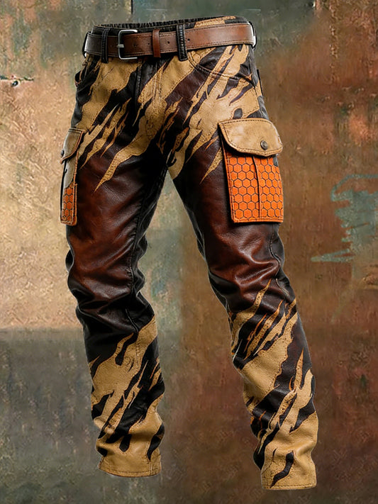 Men's Retro Business Style Casual Work Trousers