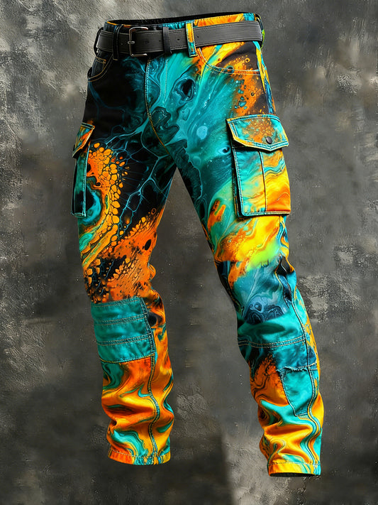 Men's Retro Business Style Casual Work Trousers