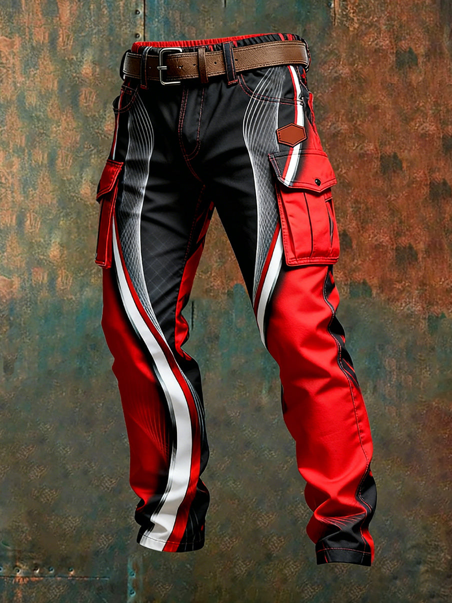 Men's Retro Business Style Casual Work Trousers