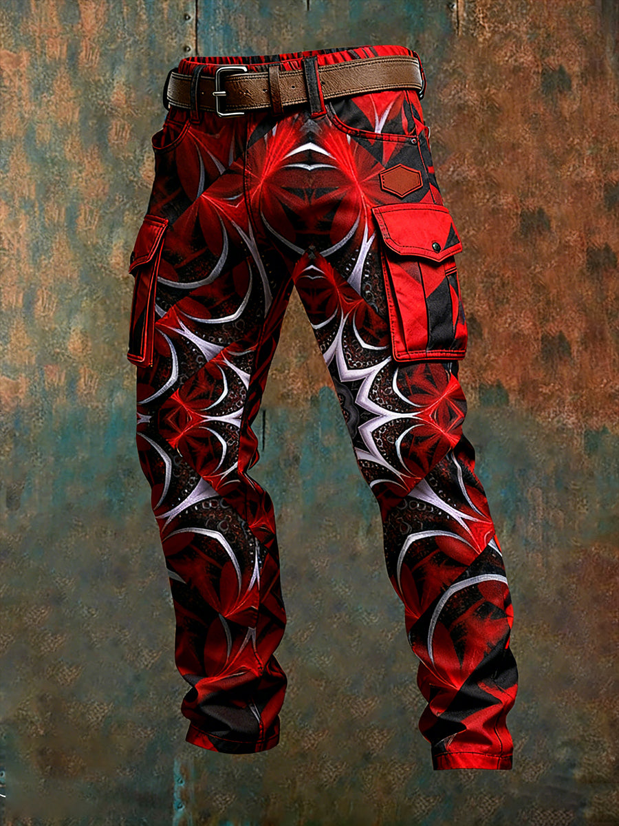 Men's Retro Business Style Casual Work Trousers