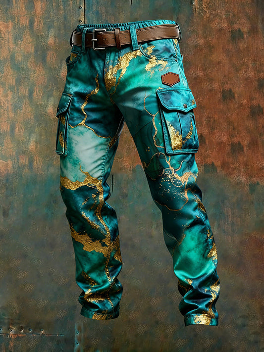Men's Retro Business Style Casual Work Trousers