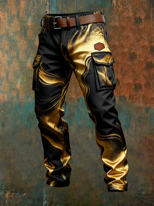 Men's Retro Business Style Casual Work Trousers