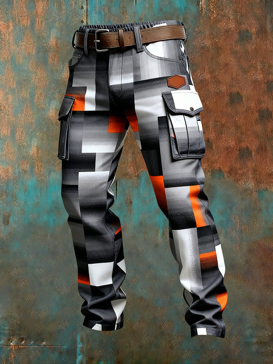 Men's Retro Business Style Casual Work Trousers