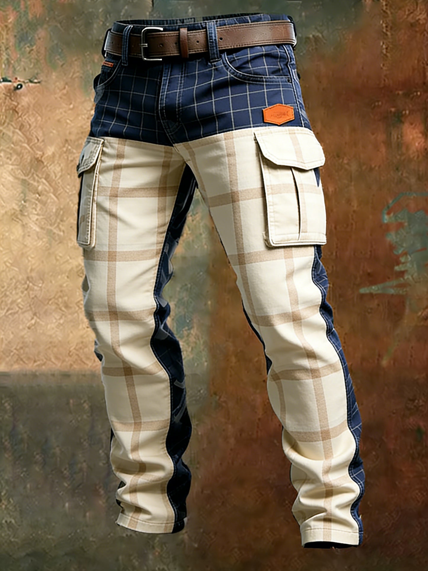 Men's Retro Business Style Casual Work Trousers