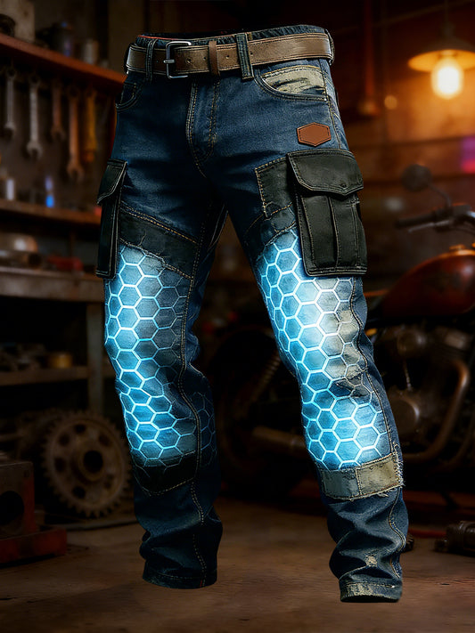 Men's Retro Business Style Casual Work Trousers