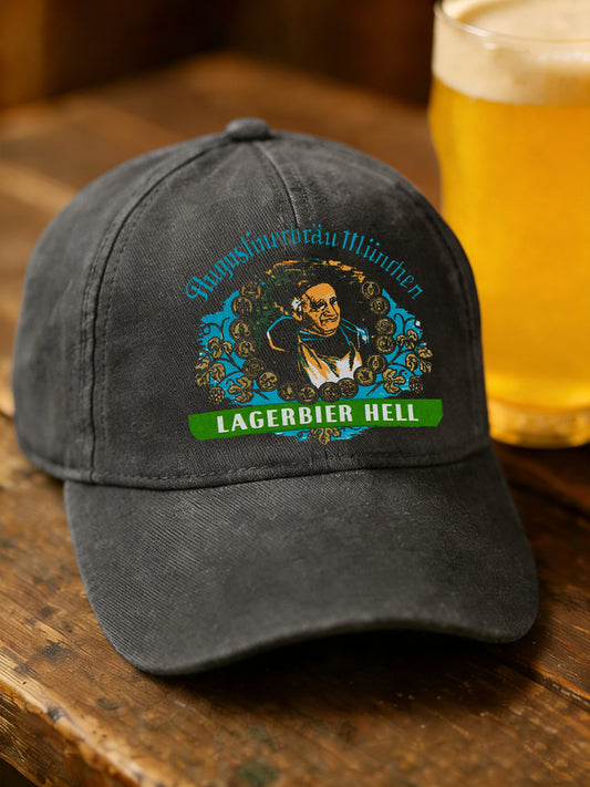 Unisex Beer Lover Munich Oktoberfest Print Cap