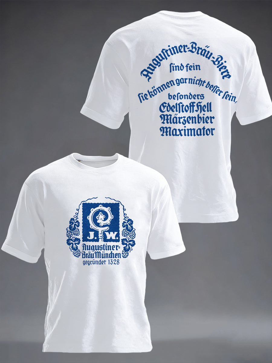 Men's Beer Lover Munich Oktoberfest Print T-Shirt