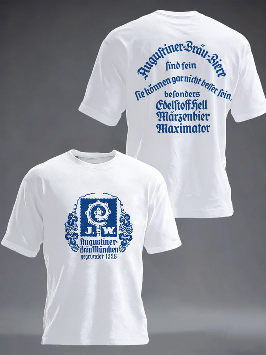 Men's Beer Lover Munich Oktoberfest Print T-Shirt