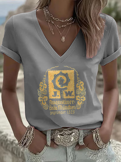 Women's Beer Lover short-sleeved T-shirt