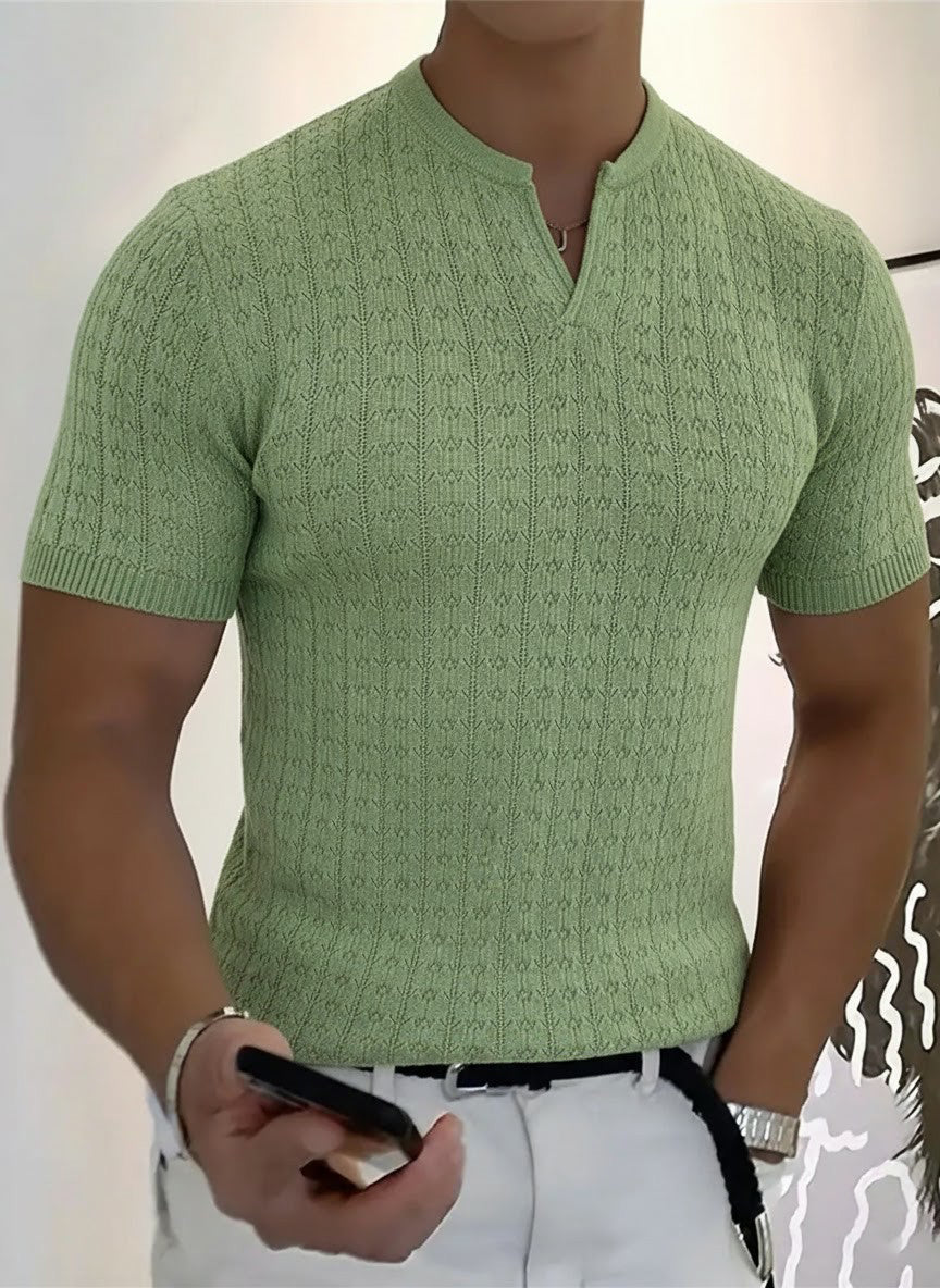 Men's Business V-neck T-shirt