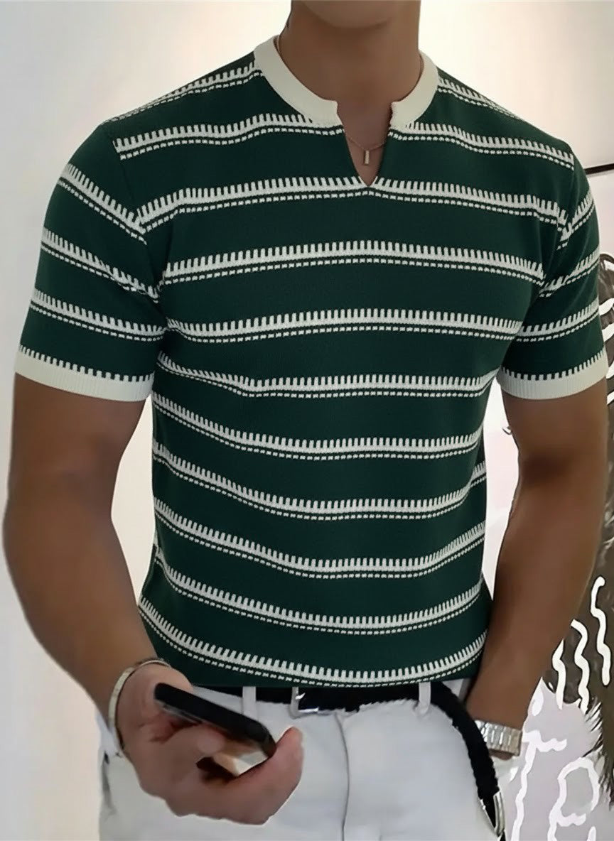 Men's Business V-neck T-shirt