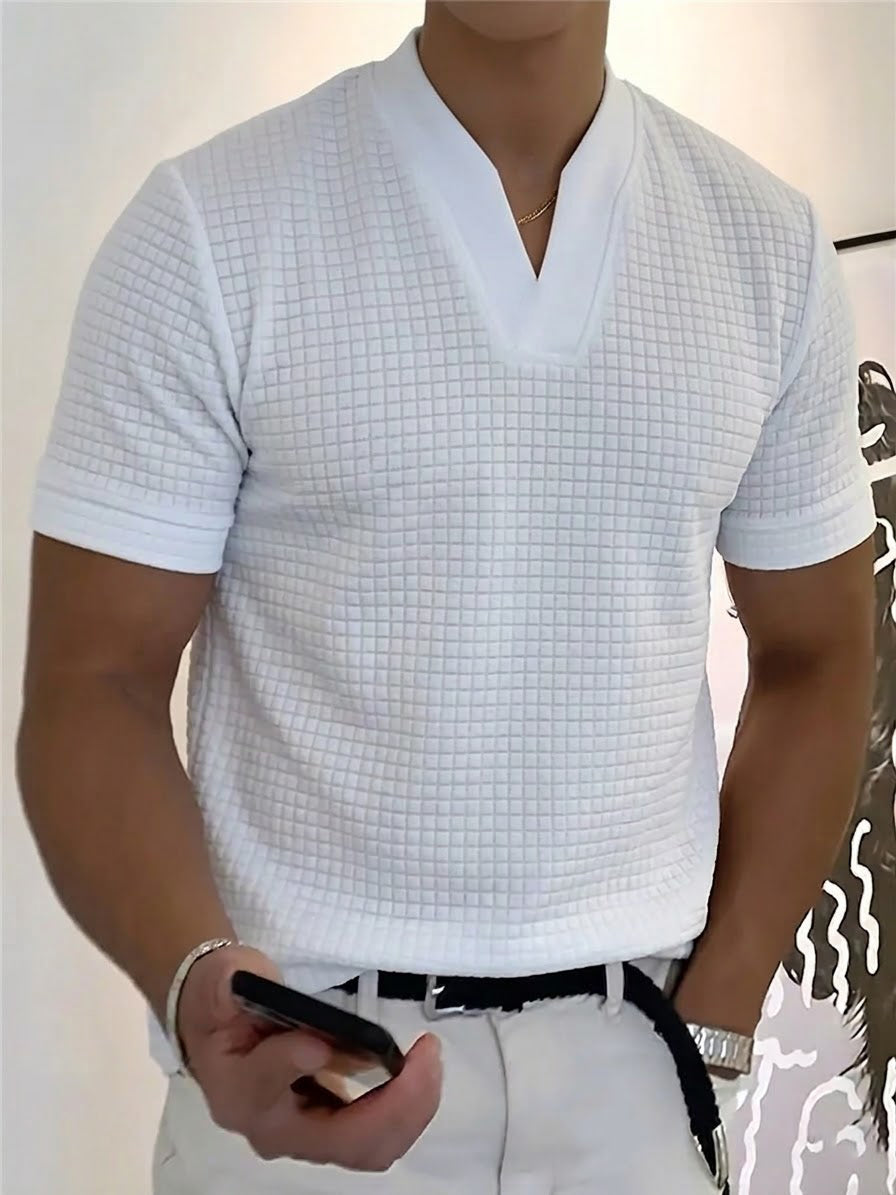 Men's Business V-neck T-shirt