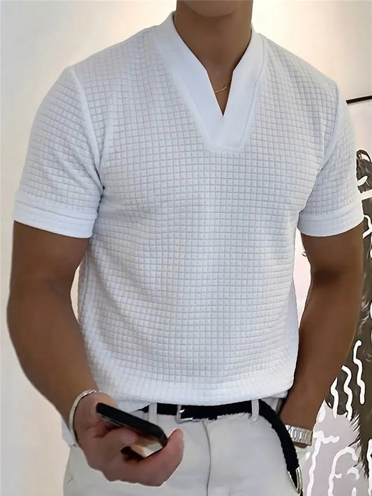Men's Business V-neck T-shirt
