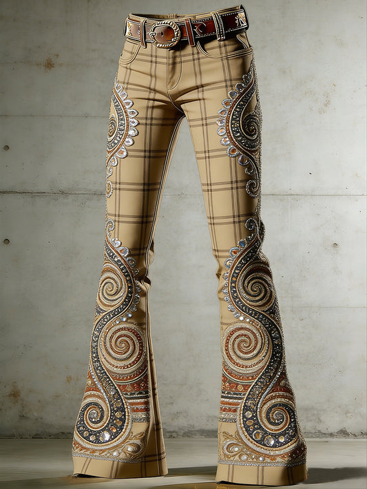 Women's Bohemia Art Printed Irregular Skirt