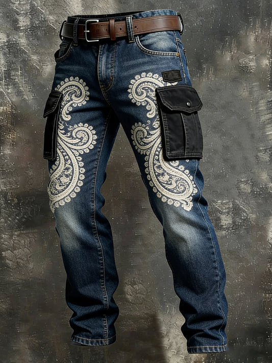 Men's Retro Business Style Casual Work Trousers