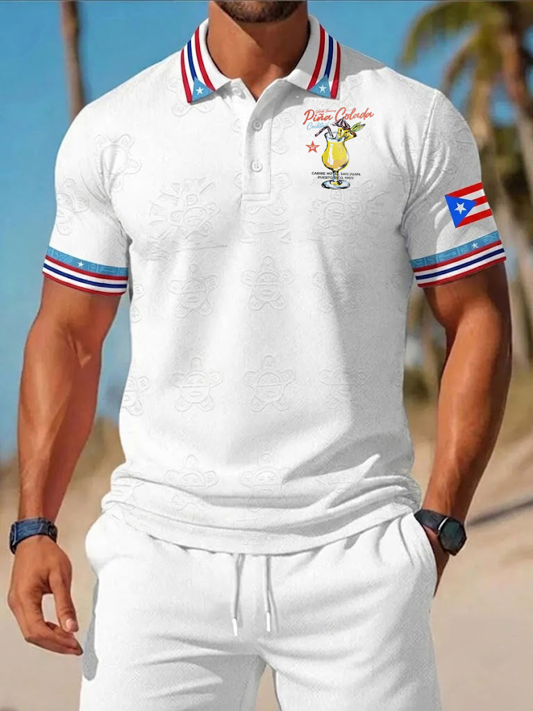 Men's Puerto Rico Piña Colada Printed Shirt
