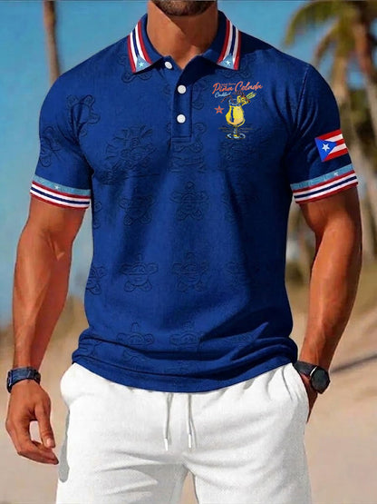 Men's Puerto Rico Piña Colada Printed Shirt