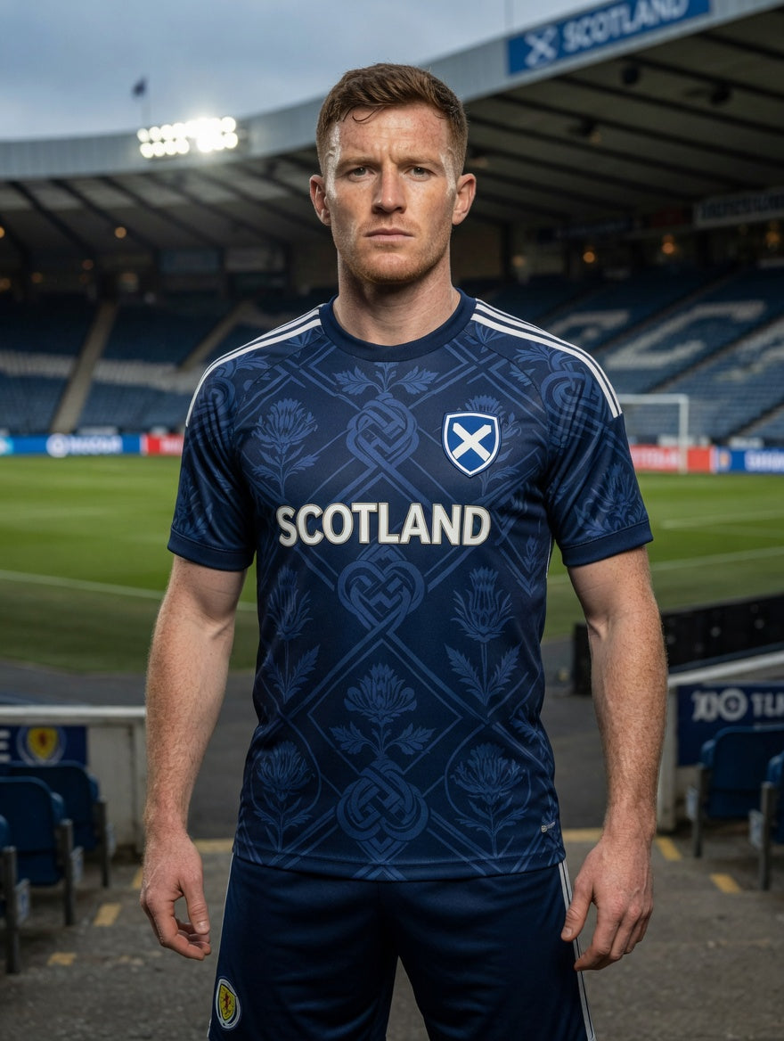 Unisex UK Scotland Football Lover 2026 Printed Casual Short-Sleeve T-Shirt
