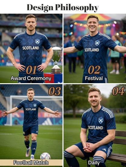 Unisex UK Scotland Football Lover 2026 Printed Casual Short-Sleeve T-Shirt