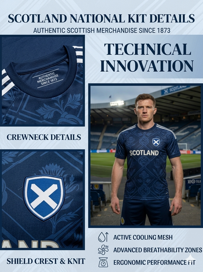Unisex UK Scotland Football Lover 2026 Printed Casual Short-Sleeve T-Shirt