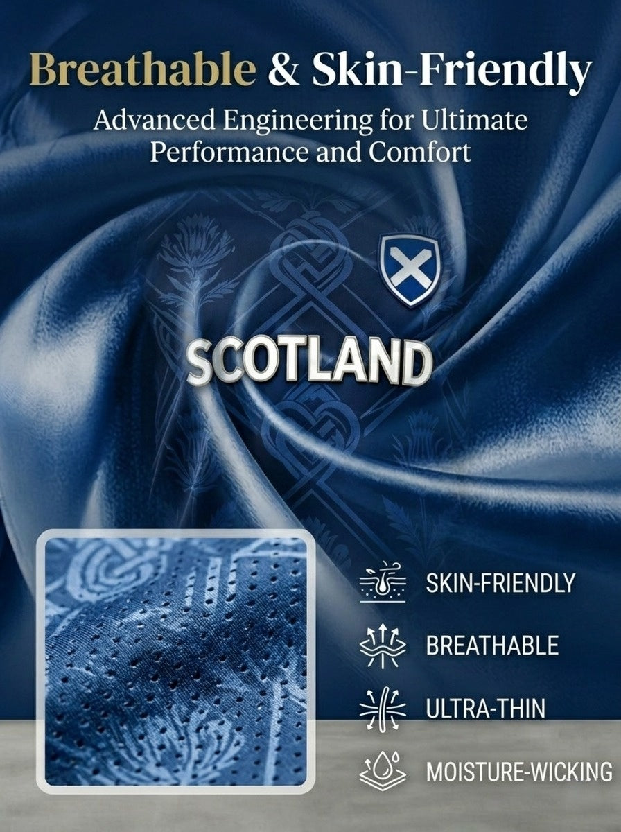 Unisex UK Scotland Football Lover 2026 Printed Casual Short-Sleeve T-Shirt