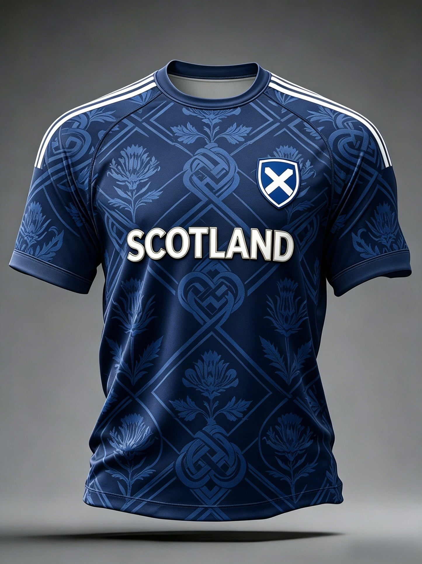 Unisex UK Scotland Football Lover 2026 Printed Casual Short-Sleeve T-Shirt