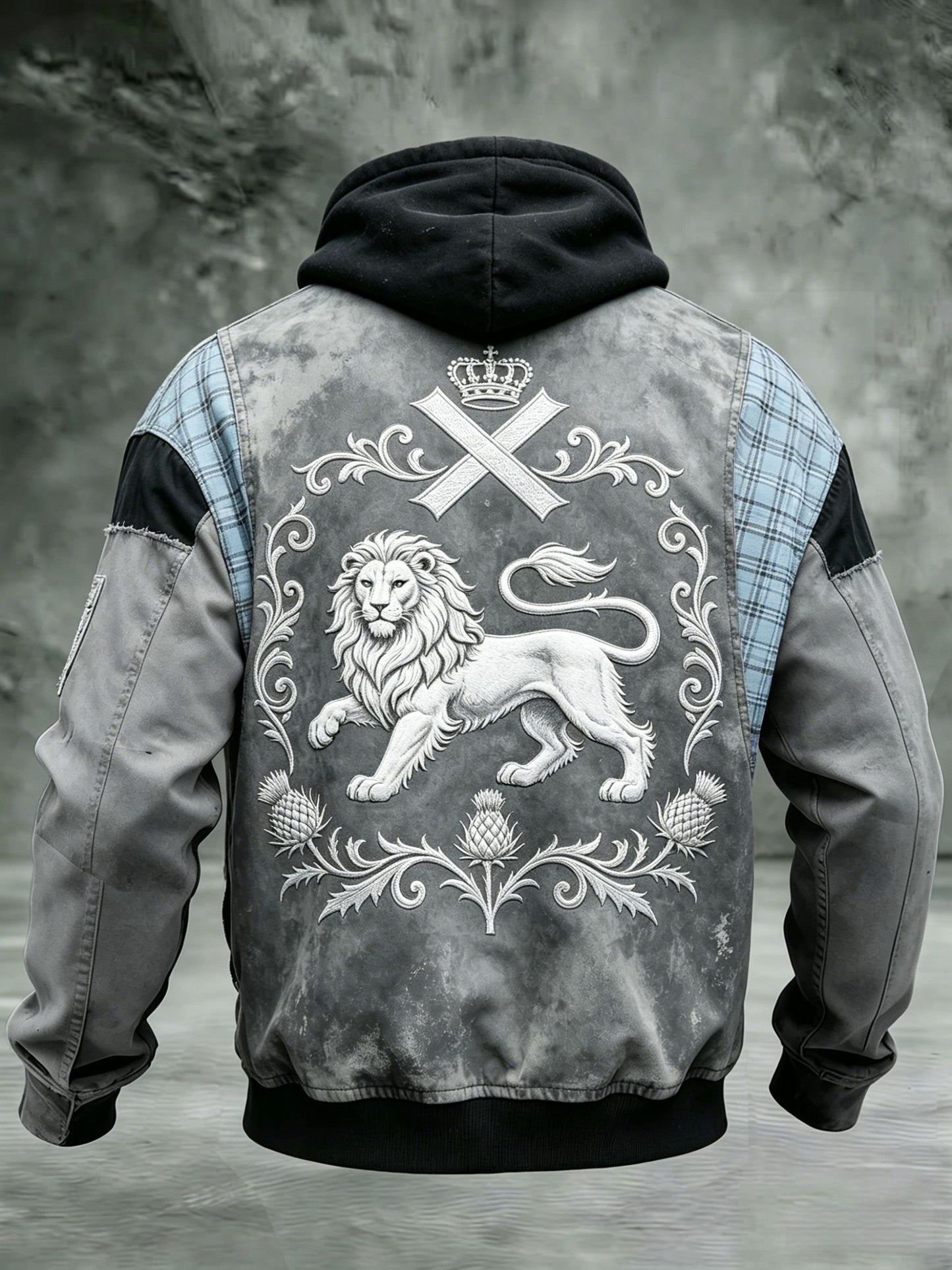 Unisex UK Scotland Football Lover 2026 Printed Hooded Zipper Jacket