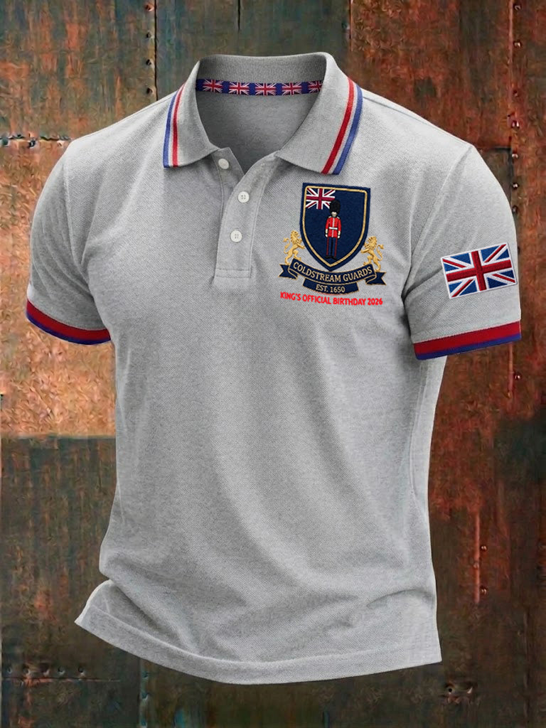 Men's King's Official Birthday Trooping The Colour Printed Shirt